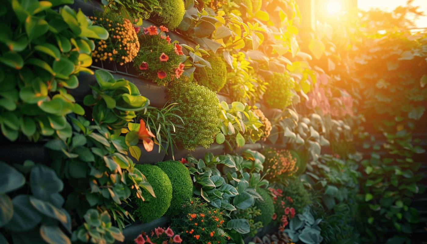 Agencement - Aménagement d'un jardin vertical urbain optimisé pour les petits espaces