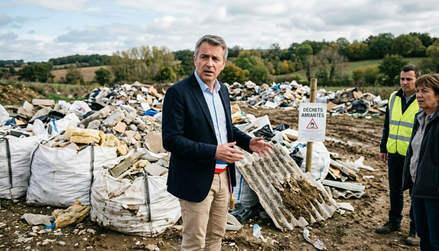 Déchets amiantés, témoignage d’un maire face à une décharge illégale